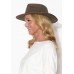 Meribel Taupe Wide Brim Fedora