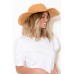 Watago Apricot Wide Brim Hat